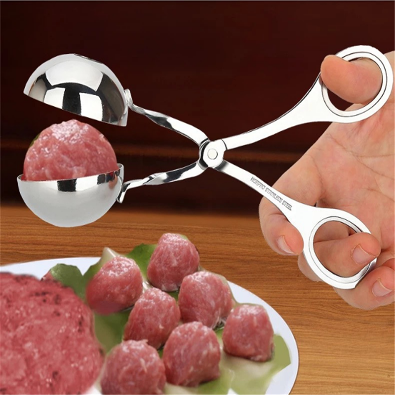 Cuchara para hacer albóndigas antiadherente, herramienta práctica para cocinar, accesorios de cocina, fabricante de bolas de carne