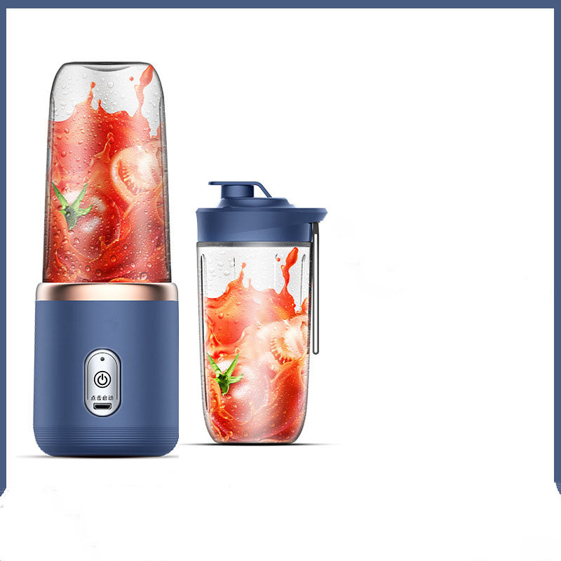 Mini licuadora portátil de 6 cuchillas, taza exprimidora, extractor de batidos, carga USB, exprimidor de frutas, licuadora, mezclador de alimentos, picadora de hielo, máquina exprimidora portátil