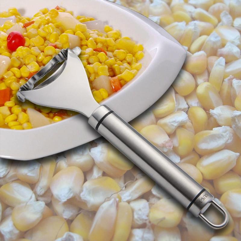 Cepillo para desgranar maíz de acero inoxidable para cocina doméstica