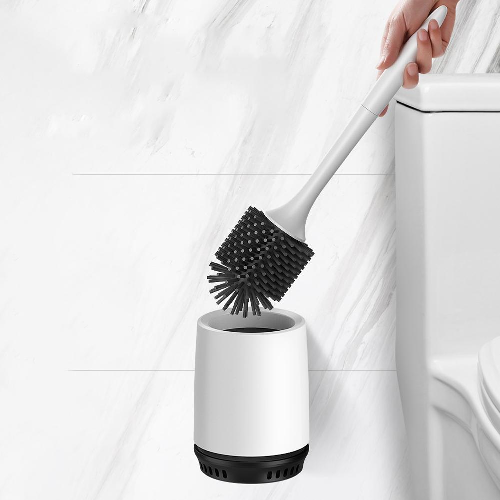 Cabezal de cepillo de inodoro de plástico blando antiadherente para el cabello