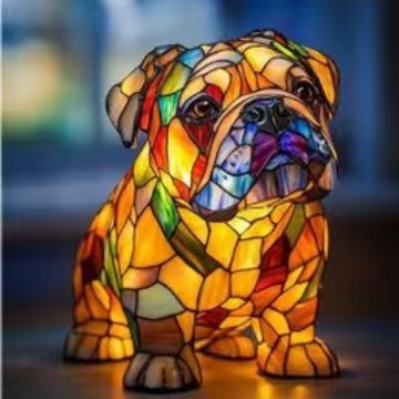 LED Small Night Lamp Art Animal Statue Creative Home Desktop Decoration