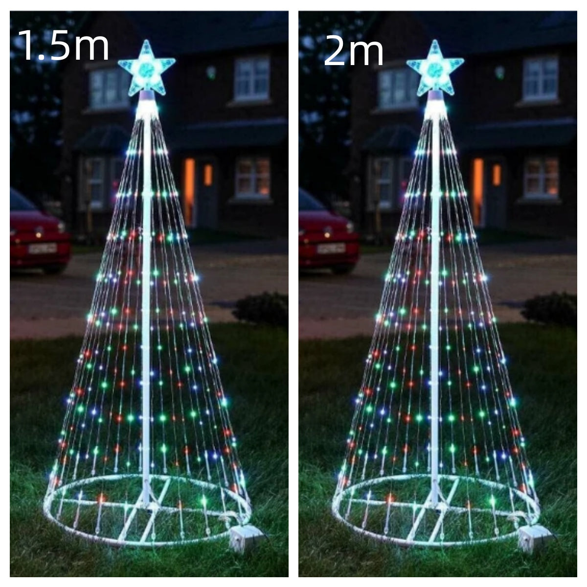 Luces de Navidad para Árbol LED Animadas Multicolor, Luces de Navidad para Jardín, Patio, Decoraciones Navideñas