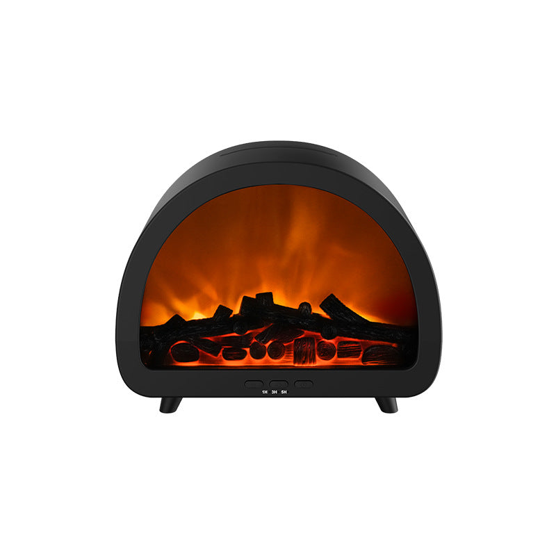 Fireplace Flame Aroma Diffuser Desktop Remote Control Colorful Atmosphere Light