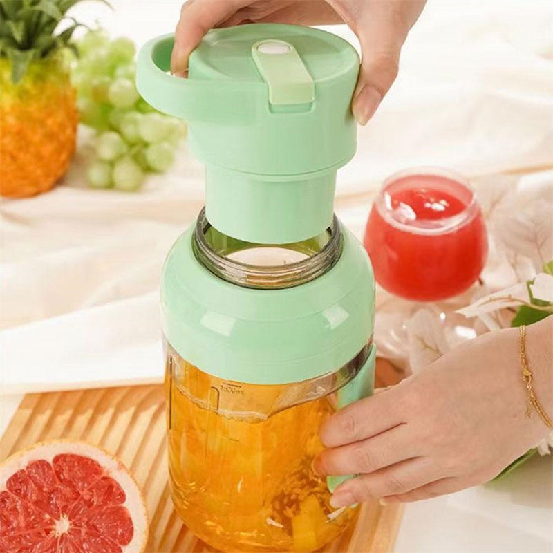 Nuevo exprimidor eléctrico de verano, portátil, de gran capacidad, 1500 ml, para zumos, recargable por USB, batidora eléctrica portátil, utensilios de cocina