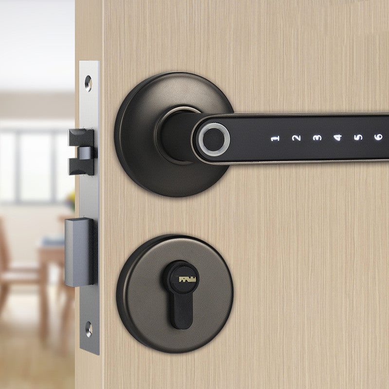 Cerradura Inteligente Huella Dactilar Contraseña Cerradura Digital Eléctrica Manija de Puerta de Seguridad sin Llave de Aleación para el Hogar