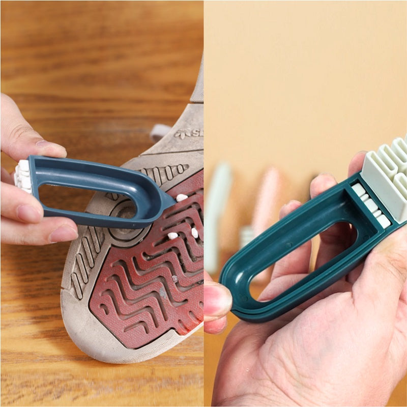 Cepillo para Zapatos de Gamuza y Goma para Limpiar y Lavar