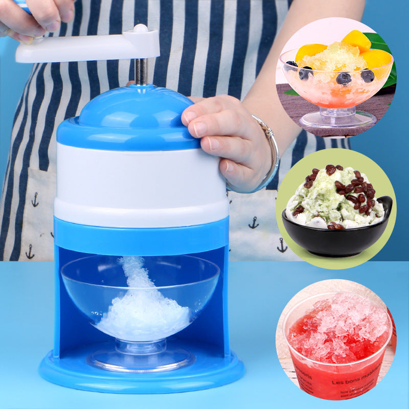Trituradoras de hielo manuales portátiles, afeitadora de hielo manual, máquina para raspar hielo, licuadora, herramientas para hacer batidos para el hogar, la cocina, bar, mezclador de hielo, utensilios de verano