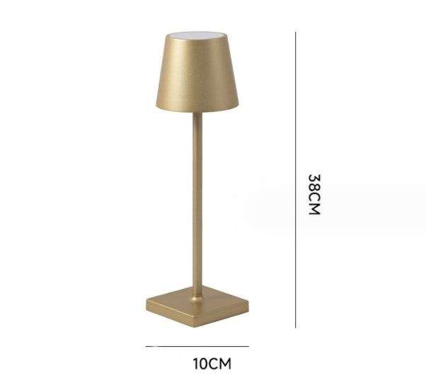 Lámpara de mesa LED de aluminio con carga