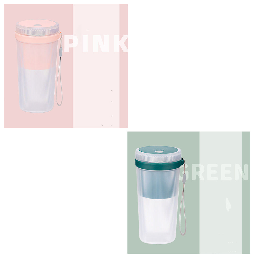 Licuadora Portátil Multifunción Taza Exprimidora Eléctrica Botella Deportiva Licuadora de Frutas Recargable USB Licuadora de Batidos Extractor de Zumos de Frutas