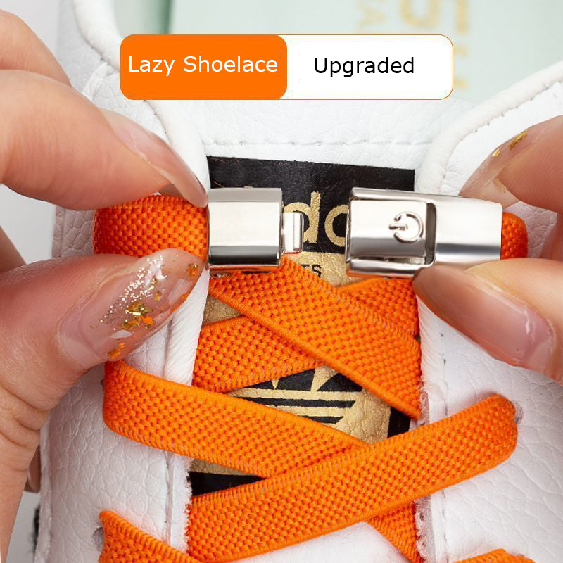 Cordones elásticos sin ataduras, cordones para zapatillas de 8 mm de ancho, planos, sin nudos, para niños, para zapatos