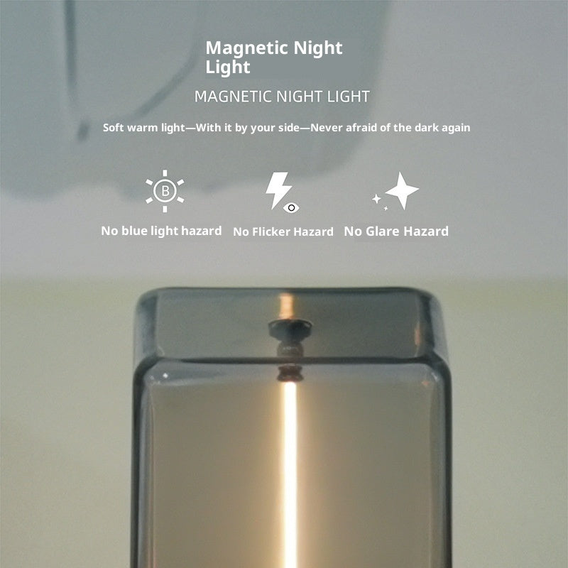 Lámpara de noche pequeña con ambiente de cable cuántico para dormitorio o mesita de noche