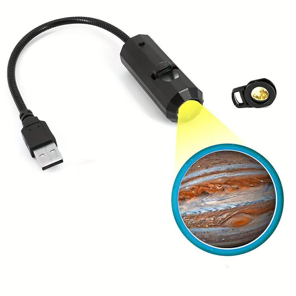 Lámpara de Proyección USB de Luna con Atmósfera Creativa