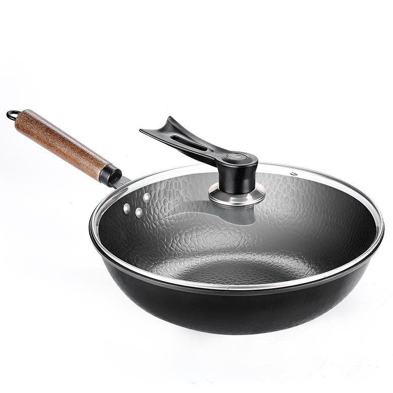 Sartén de hierro tradicional, Wok de hierro hecho a mano