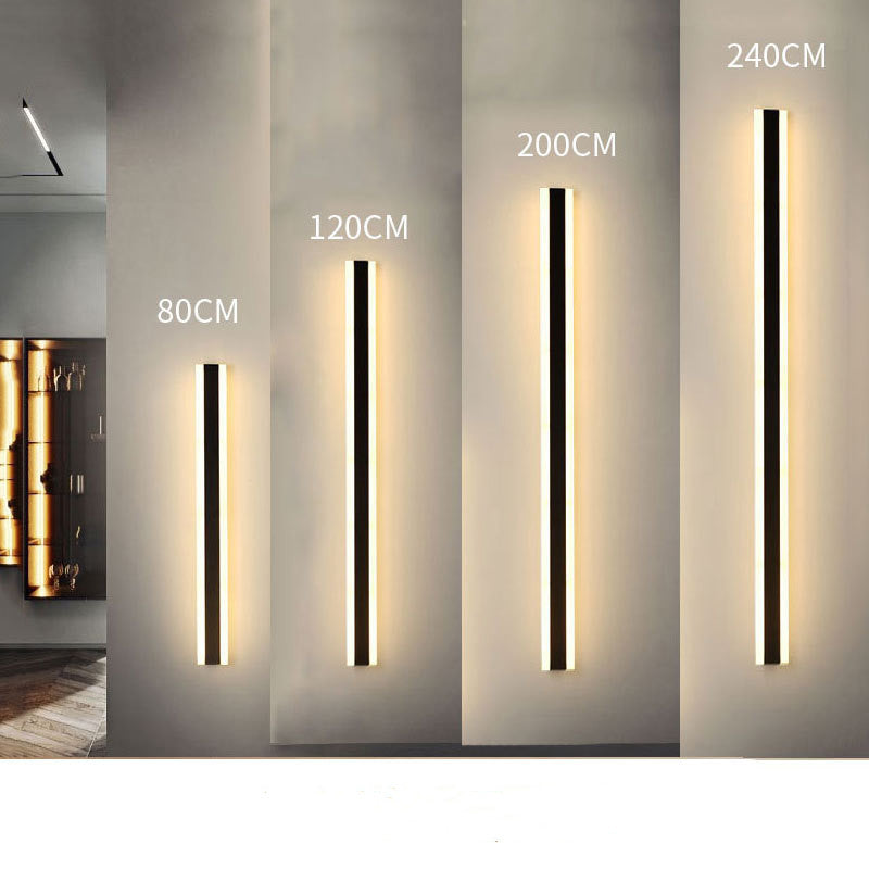 Aplique de pared LED largo minimalista