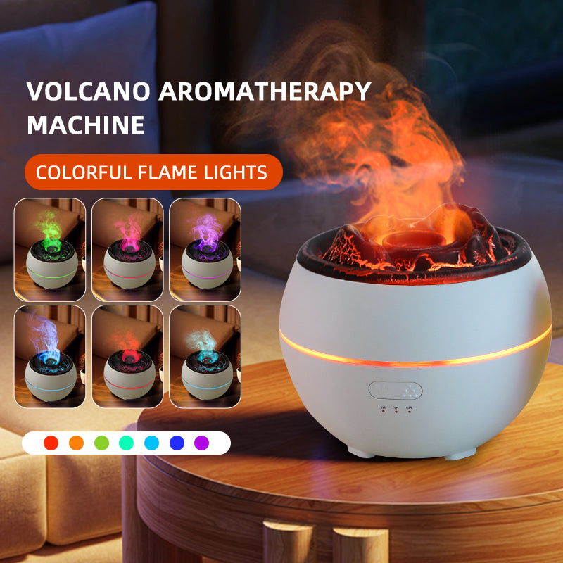 Difusor de Aroma de Llama, Humidificador de Aromaterapia de Escritorio para el Hogar