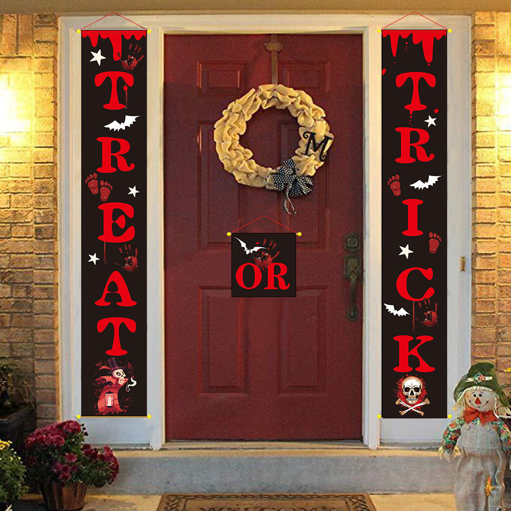 Bandera de decoración exterior de Halloween, coplas de Halloween