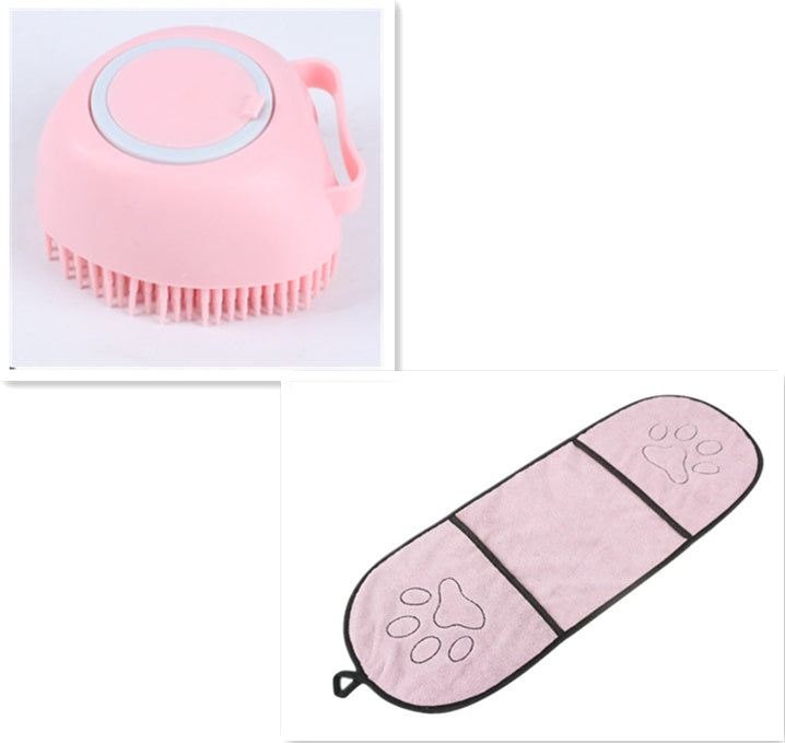 Cepillo de baño de silicona caliente para perros de Amazon Pet Products