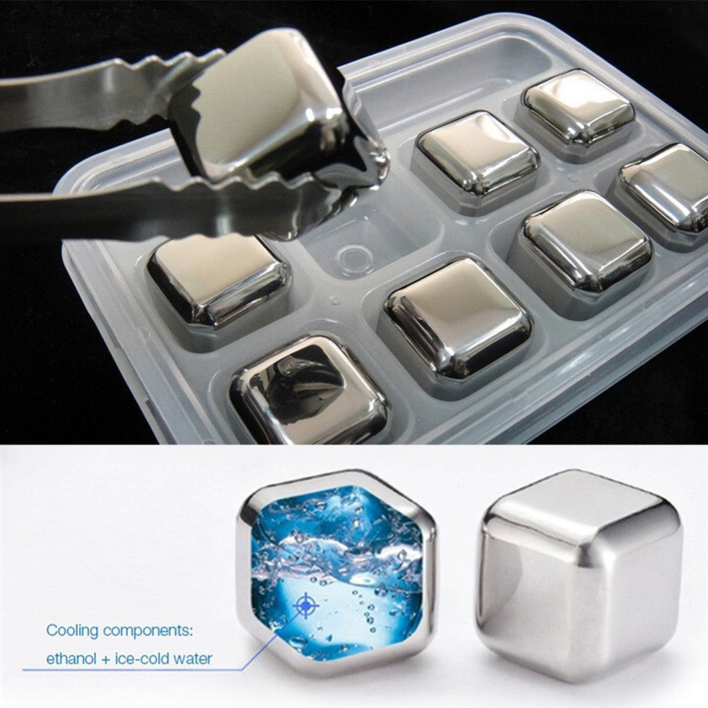 Cubitos de hielo: juego de piedras reutilizables para enfriar whisky, cubitos de hielo, rocas para enfriar, herramienta de barra de fiesta