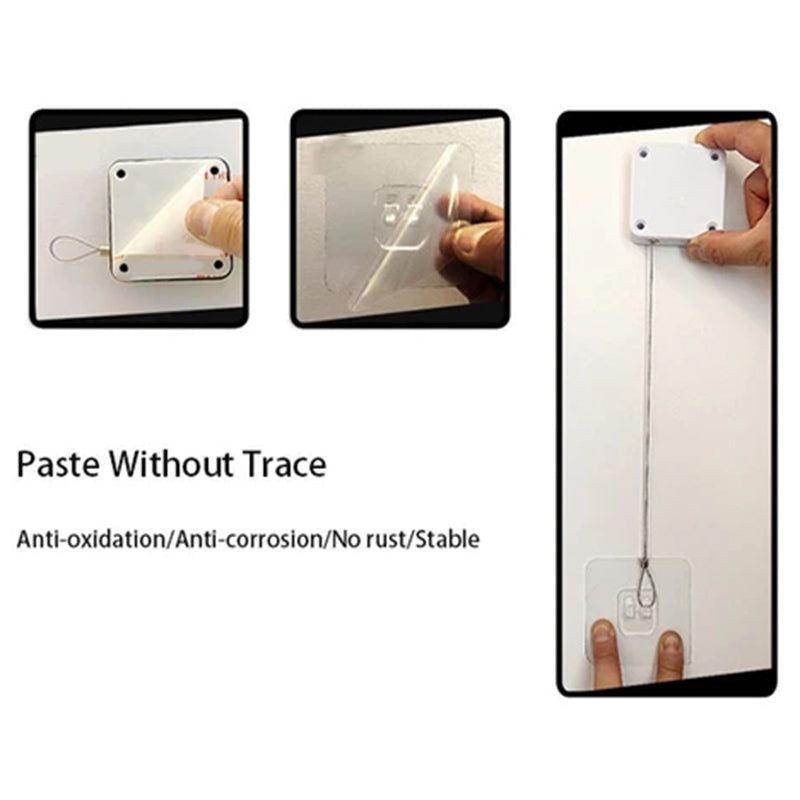 Cierrapuertas automático sin perforaciones de cierre suave para puertas correderas de cristal, dispositivo de cierre con tensión de 500 g-1000 g