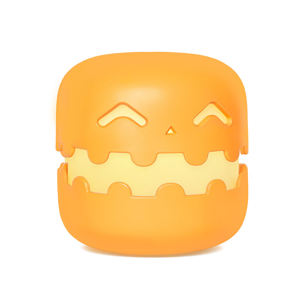 Lámpara de Calabaza para Mesita de Noche, Decoración Divertida de Halloween, Luz Ambiental para Dormitorios, Sala de Estar, Regalo de Cumpleaños para Niños, Decoraciones de Halloween