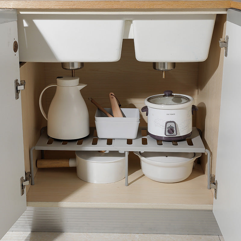 Estante de cocina telescópico para utensilios de cocina