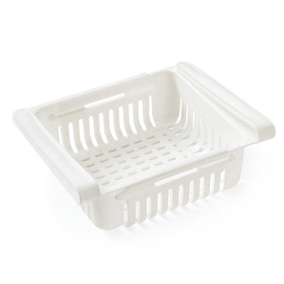 Cesta organizadora extensible para frigorífico, caja de almacenamiento multifunción para frigorífico de cocina