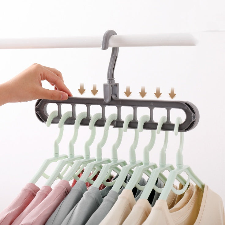 Percha de ropa de plástico Percha de almacenamiento Gancho de percha