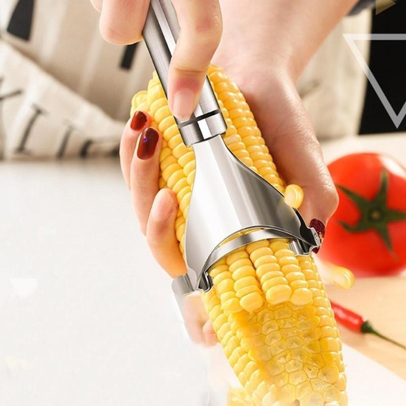 Cepillo para desgranar maíz de acero inoxidable para cocina doméstica