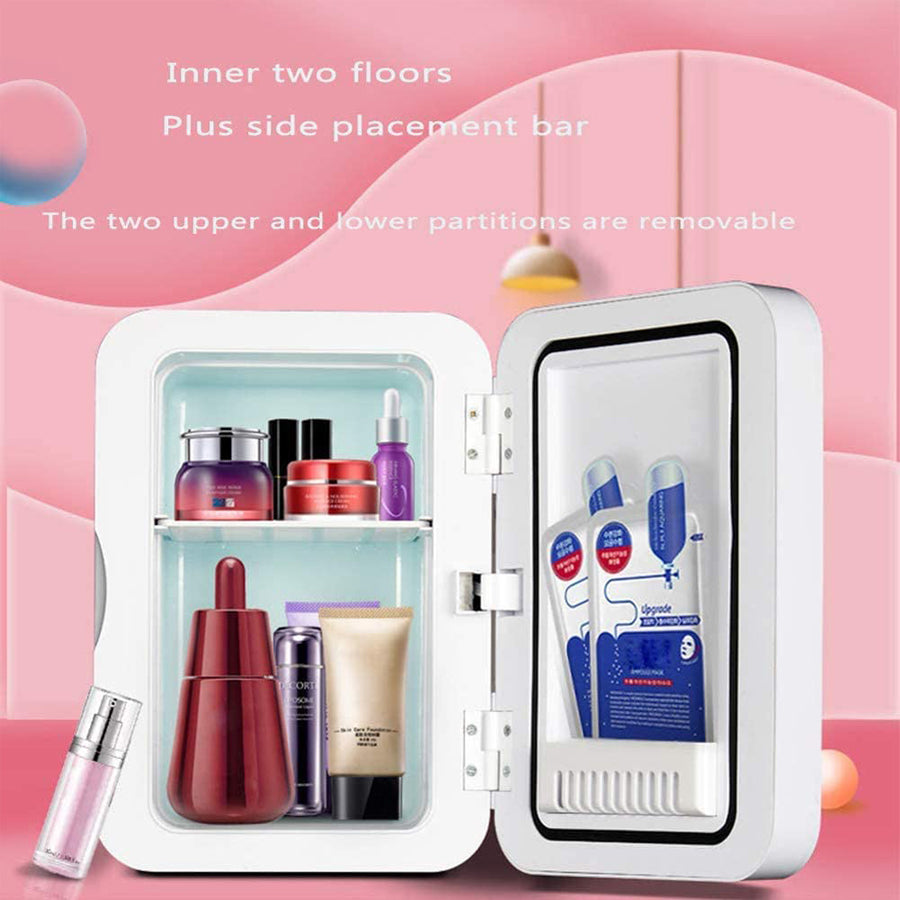 Mininevera de maquillaje, refrigerador portátil para cosméticos, enfriador y calentador, congelador para perfumes, productos de belleza y cuidado de la piel