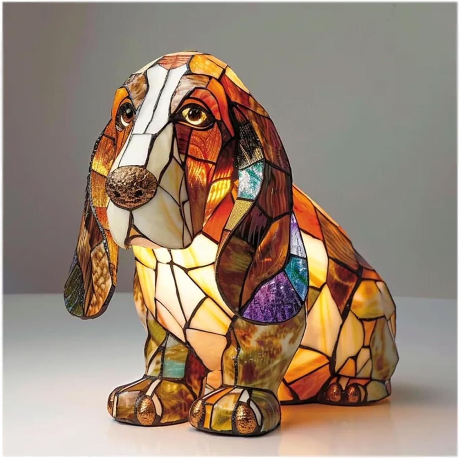 LED Small Night Lamp Art Animal Statue Creative Home Desktop Decoration