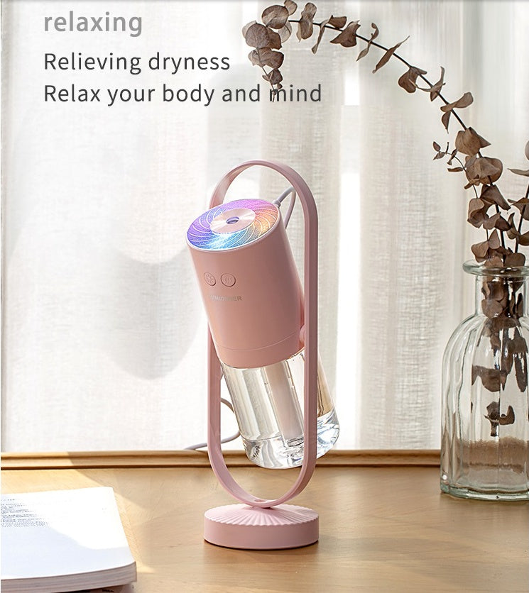Humidificador de aire USB Magic Shadow para el hogar con luces nocturnas de proyección, generador de niebla ultrasónico para coche, minipurificador de aire de oficina