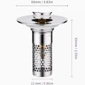 Wash Basin Drain Cap Filter Washbasin Sink Drainer Deodorant Mesh Basin Universal