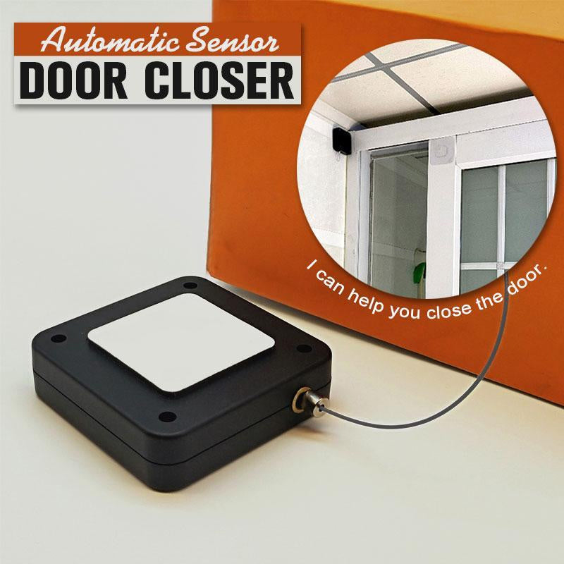 Cierrapuertas automático sin perforaciones de cierre suave para puertas correderas de cristal, dispositivo de cierre con tensión de 500 g-1000 g