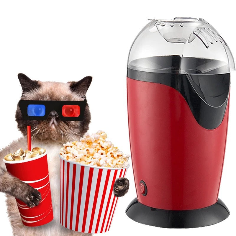 Máquina para hacer palomitas de maíz, mini máquina de palomitas de maíz doméstica automática para hacerlas usted mismo