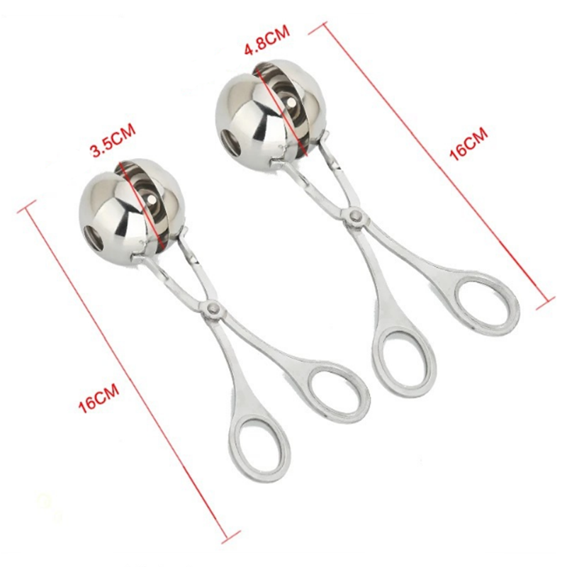 Cuchara para hacer albóndigas antiadherente, herramienta práctica para cocinar, accesorios de cocina, fabricante de bolas de carne