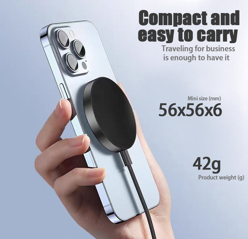 Cargador inalámbrico magnético de carga rápida de 15 W para iPhone 17 Pro Pro Max, compatible con modelos de las series iPhone 12, 13, 14, 15, 16 y 17 Pro, Pro Max