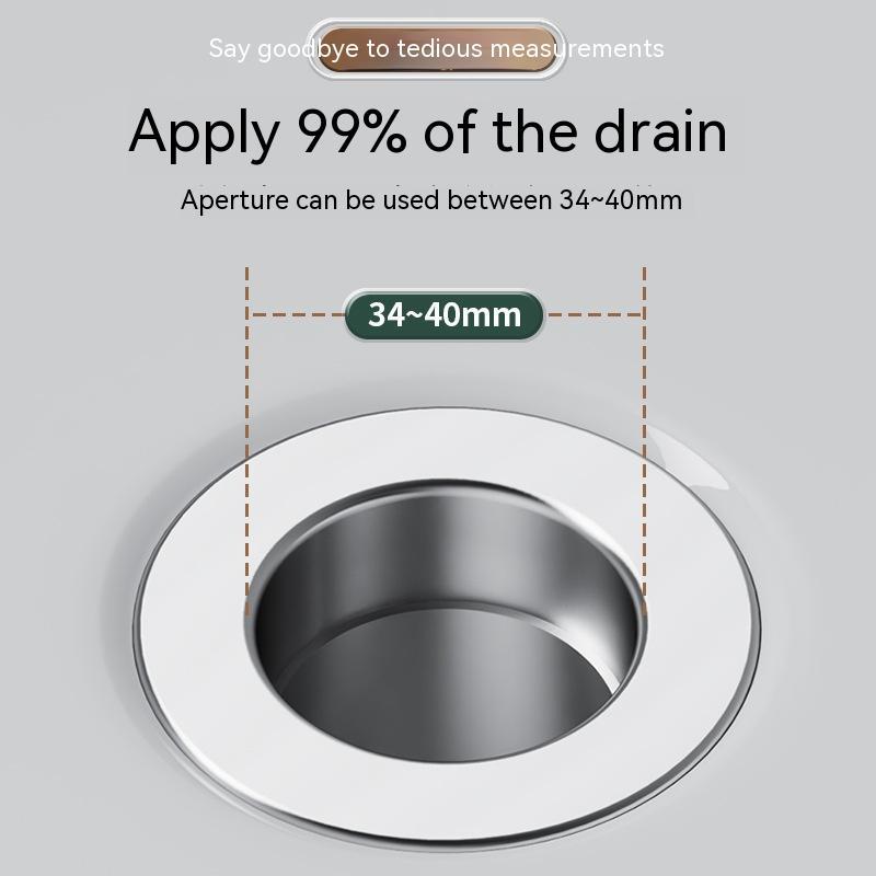 Long Pop-Up Sink Drains Filter Bathroom Press Bounce Basin Plug Stopper Wash Basin Hair Catcher Sink Strainer Kitchen Supplies