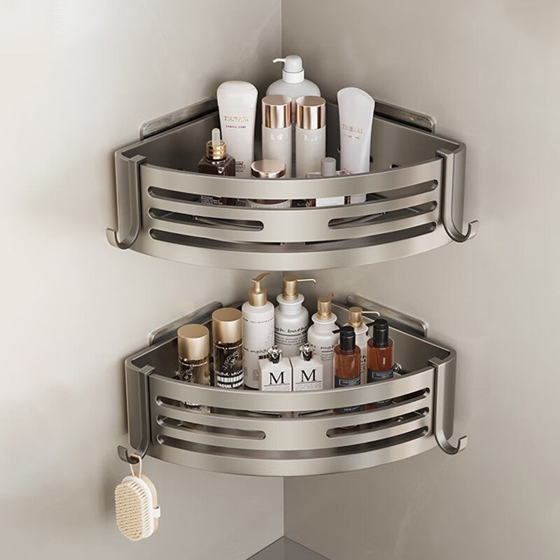 Estante triangular portátil elevado para almacenamiento de baño