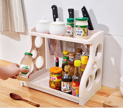 Estanterías de Almacenamiento de Cocina Organizador de Suministros de Cocina Multicapa