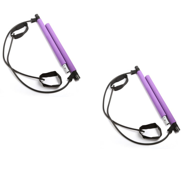 Bandas de Resistencia para Yoga y Crossfit Ejercitador Cuerda de Tensión Portátil Gimnasio Entrenamiento Barra de Pilates Bandas Elásticas
