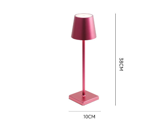 Lámpara de mesa LED de aluminio con carga