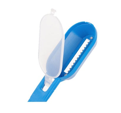 1 unidad de práctico quit escamas de pescado, descalcificador de plástico, raspador de limpieza, pelador de frutas y verduras para cocina, accesorios de raspador útiles