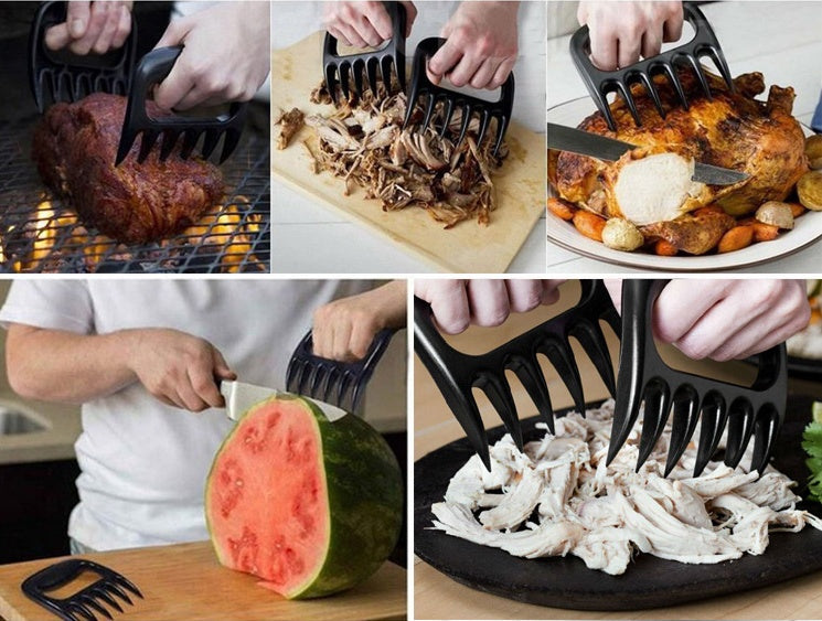 Triturador creativo de garra de oso para barbacoa