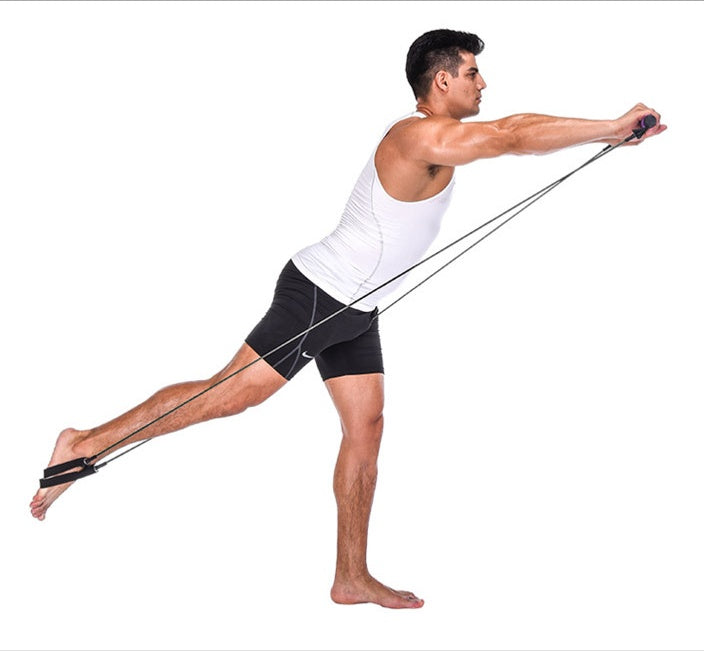 Bandas de Resistencia para Yoga y Crossfit Ejercitador Cuerda de Tensión Portátil Gimnasio Entrenamiento Barra de Pilates Bandas Elásticas