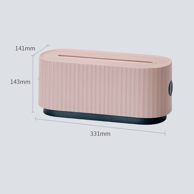 Caja de almacenamiento de cables para regleta, organizador de enchufes antipolvo, papelera de almacenamiento de línea de red, gestión de cables de cargador