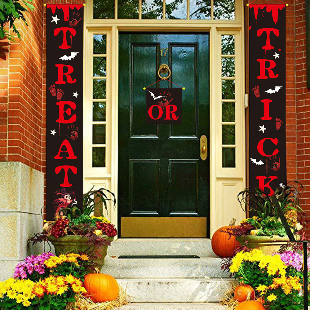 Bandera de decoración exterior de Halloween, coplas de Halloween