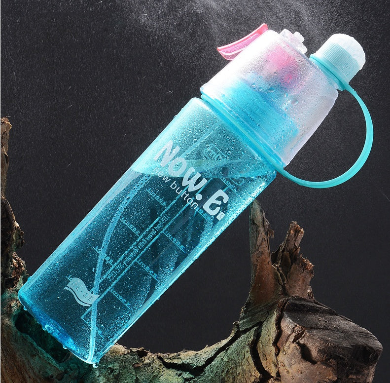 Vaso portátil deportivo con atomizador para exteriores