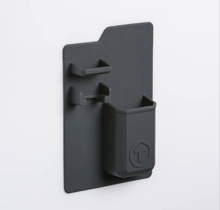 Soporte multiusos de silicona para cepillo de dientes, potente ventosa para espejo, organizador de pasta de dientes para baño y ducha
