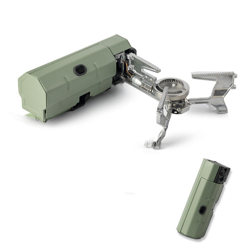 Cocina de gas portátil plegable para camping, hornilla de cassette, hornilla de gas para cocinar al aire libre, senderismo, barbacoa, viaje, calentador de alimentos, utensilios de cocina