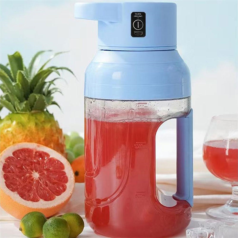 Nuevo exprimidor eléctrico de verano, portátil, de gran capacidad, 1500 ml, para zumos, recargable por USB, batidora eléctrica portátil, utensilios de cocina